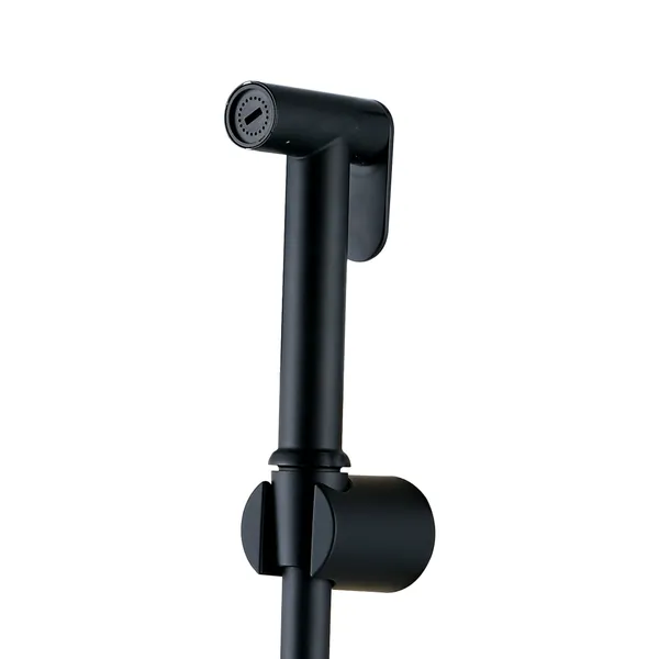 Ducha Teléfono Acquabela Riccione Acero Inoxidable Negro Manguera Acero 1.2mts